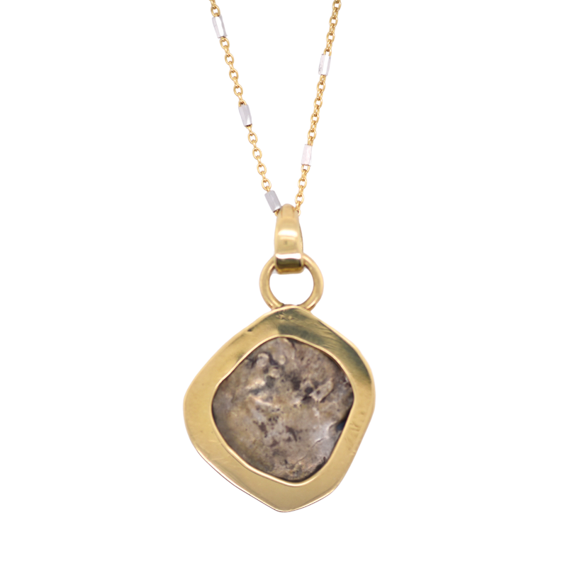 Athenian Owl Ancient Coin Pendant