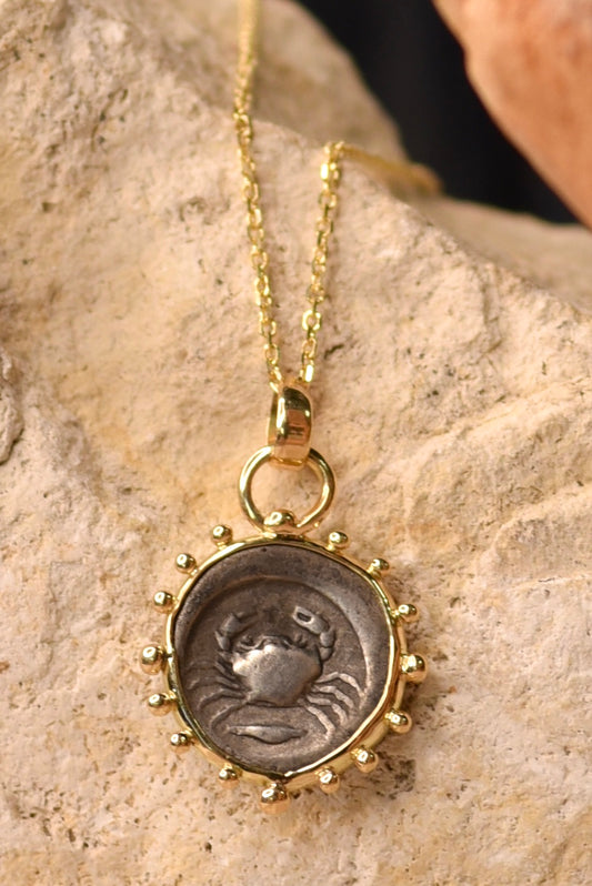 Ancient Sicilian Crab Pendant